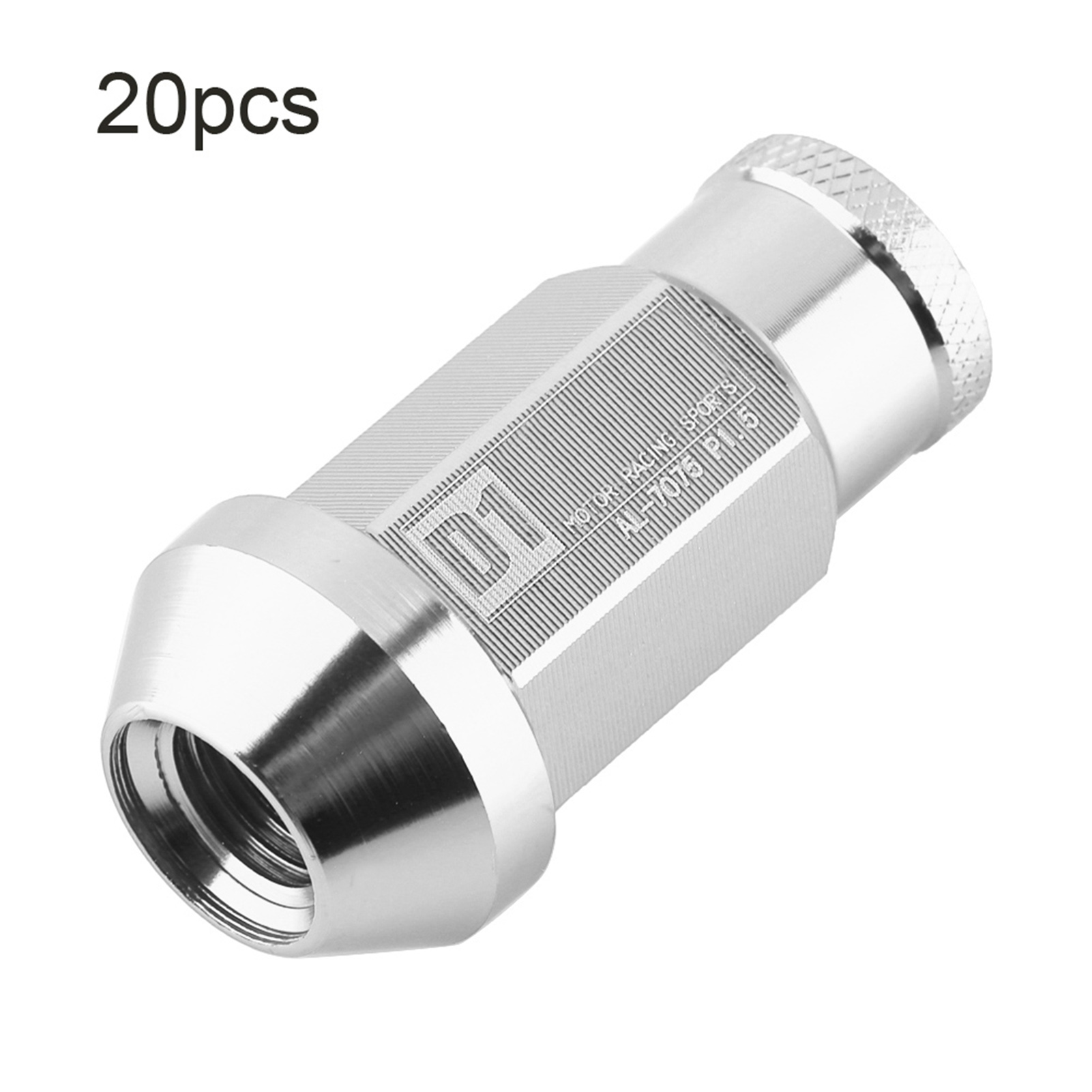M12x1,5 Aluminium-radmuttern Für Autoreifen, Rennsport-zubehör, Silberfarben, 4er-set