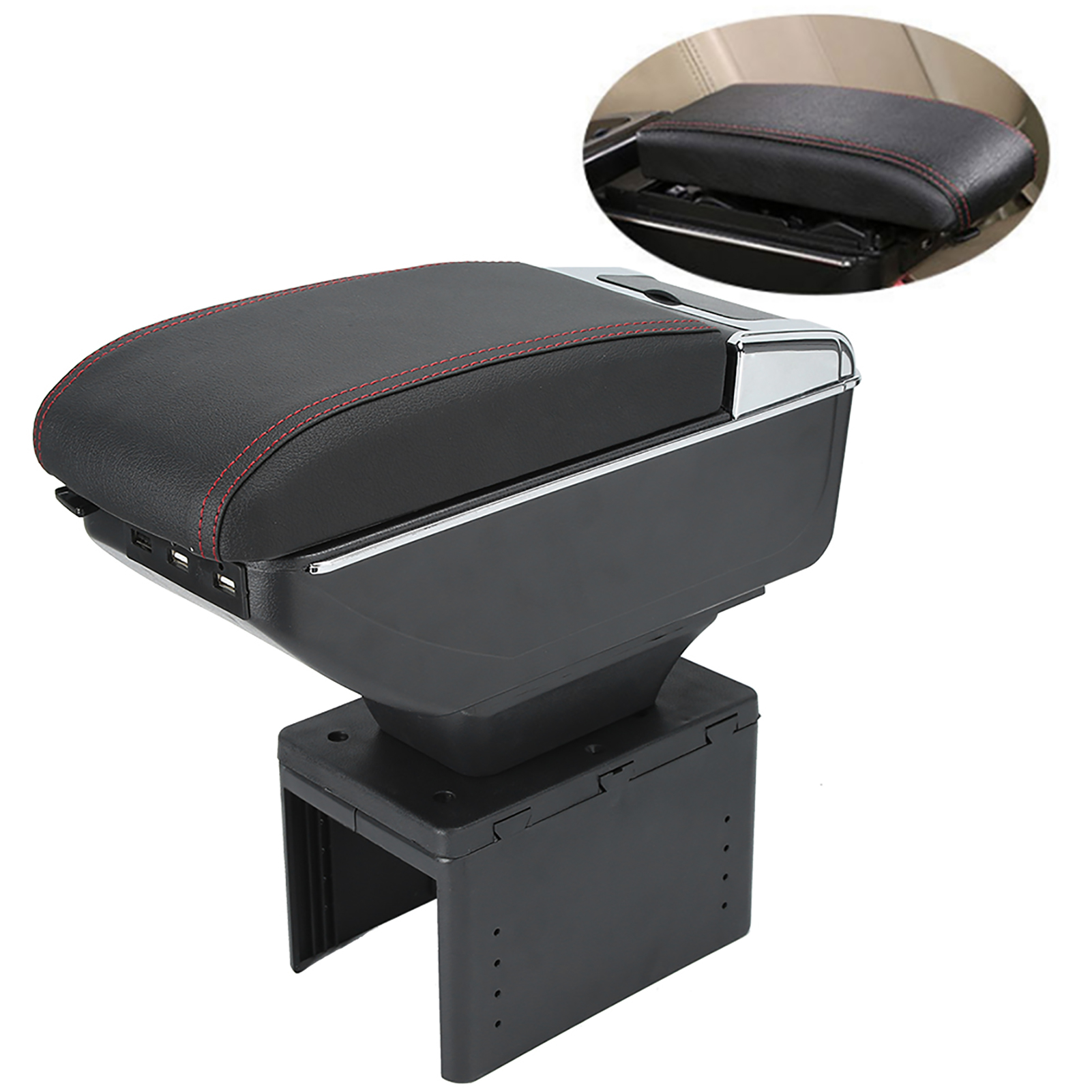 Universelle, Verstellbare Armlehnenbox Für Die Mittelkonsole Im Auto Mit Usb-schnittstelle