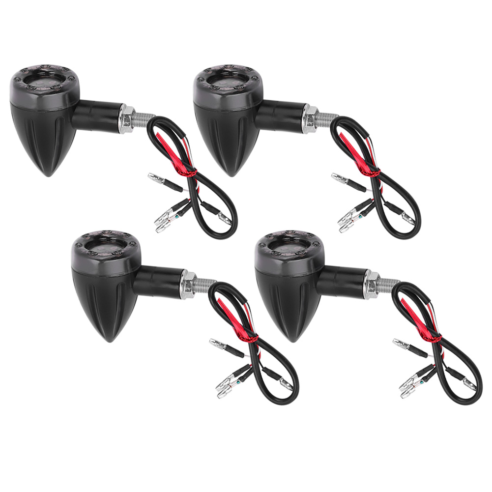Universelle Motorradblinker, 4 Stück, Wasserdichte Led-blinker, Kombinierte Brems- Und Blinkerrücklichter Für Kurvenfahrten, Motorradbeleuchtung.