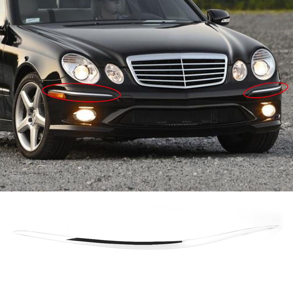 Zierleiste Für Die Vordere Stoßstange, Chromleiste, Passend Für Mercedes Benz W211 E-klasse E320 E350 E550 E63 Amg (rechts 2118852421)