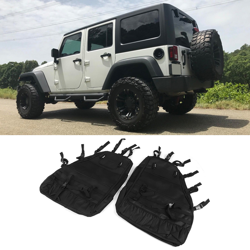 2-teiliges Überrollbügel-aufbewahrungstaschen-set, Passend Für Jeep Wrangler Jk Rubicon 4-türer 2007-2019