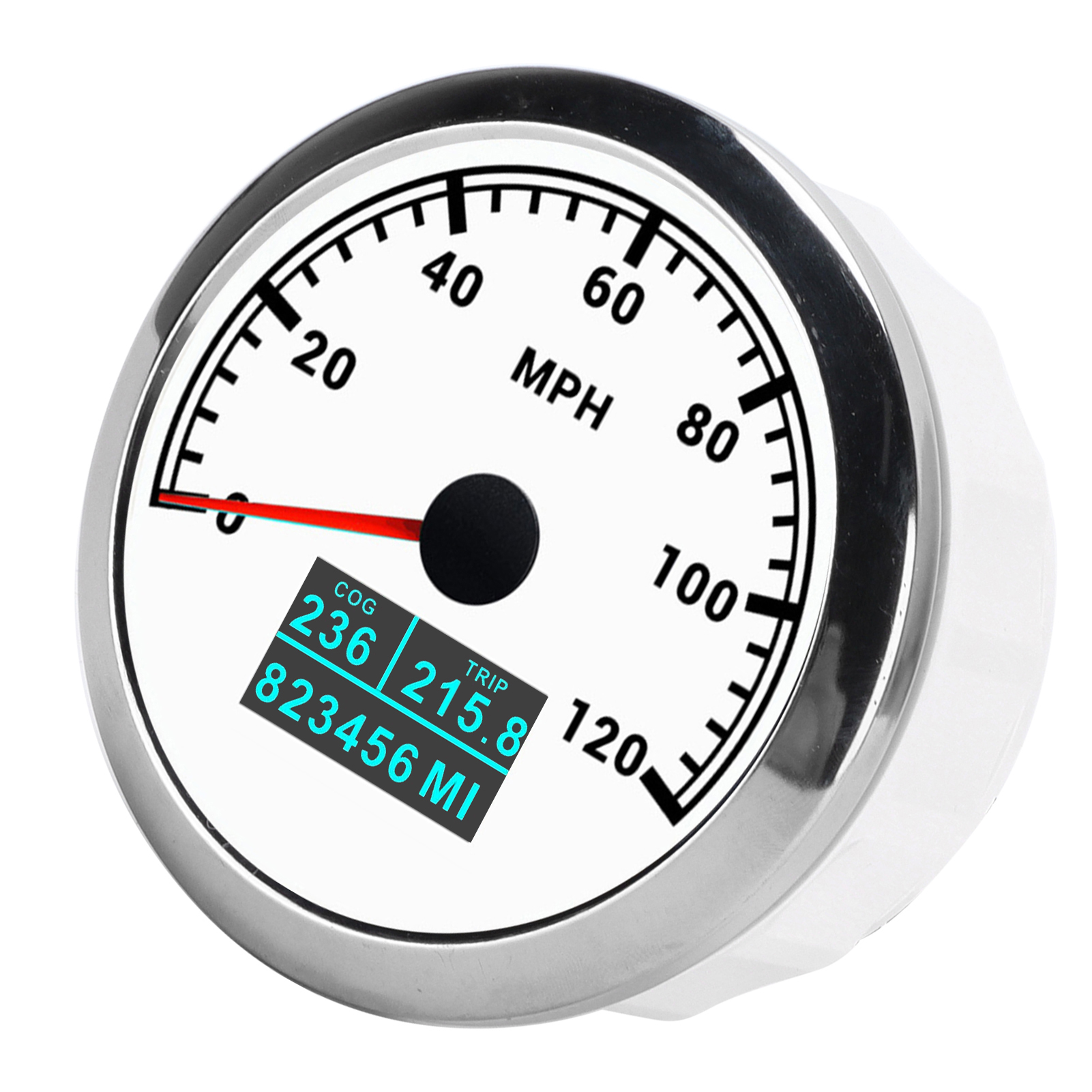 3-in-1 Gps-tachometer, 120 Mph-tachometer, Cog-gesamtkilometerzähler, Ip67 Wasserdicht, Für Boot, Auto Und Lkw