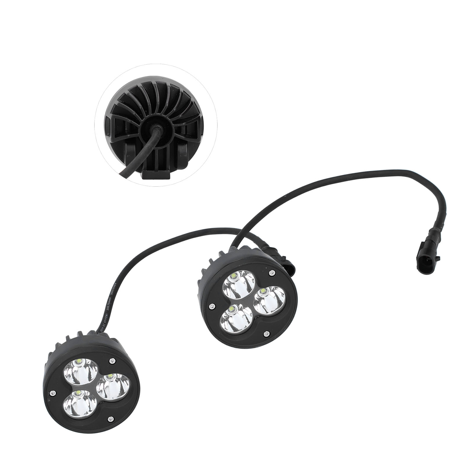 3-led 60w 6000k Weiß 9-30v Projektor, A-säulen-scheinwerfer, Wasserdicht Ip68, Intensives Licht Für Autos Und Motorräder