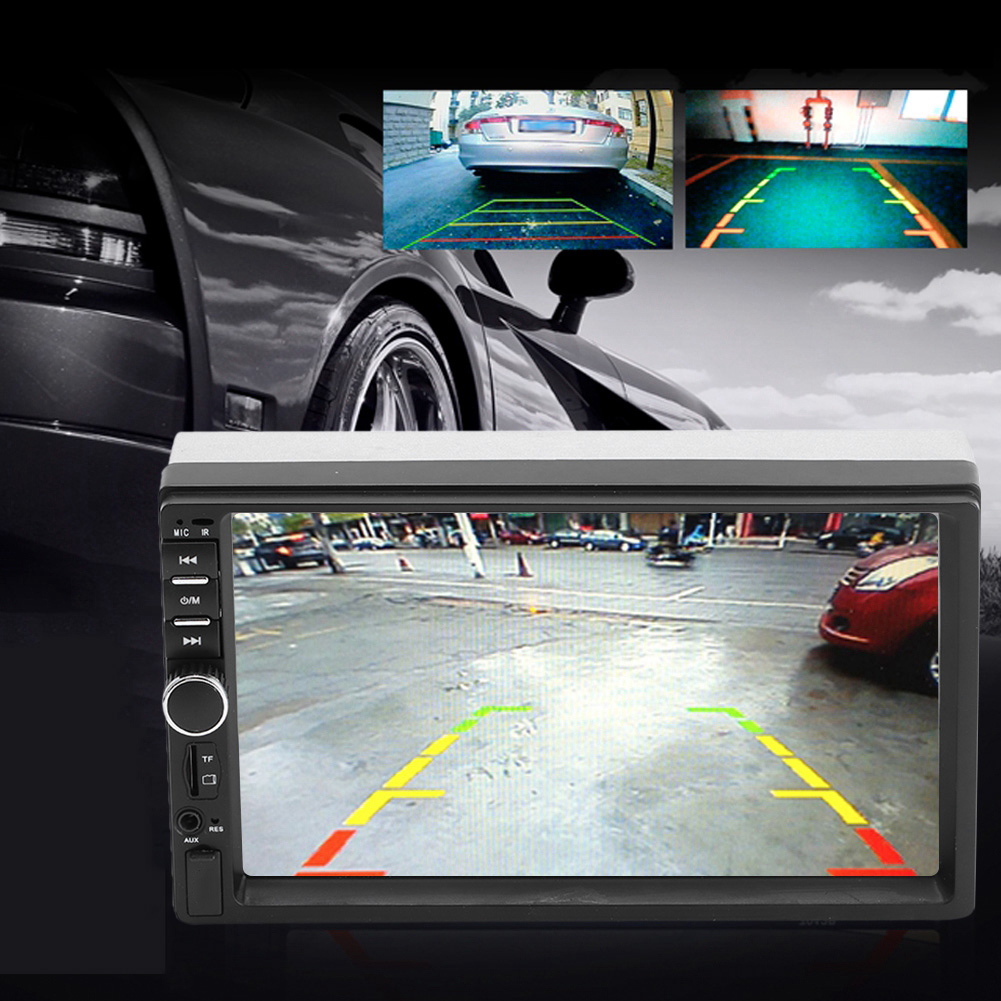 Universelles 7-zoll-touchscreen-multimedia-autoradio Mit Mp5-player, Tf-kartensteckplatz Und Fm-radio