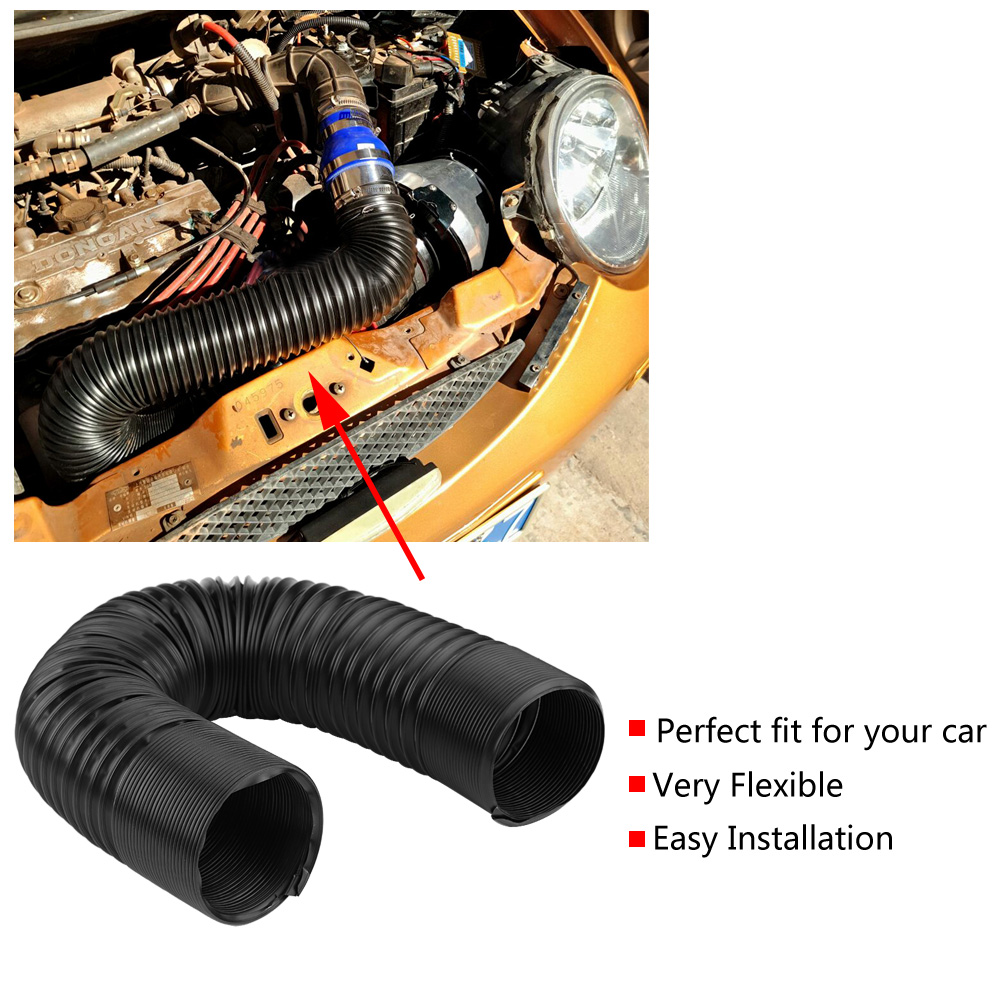 Flexibler 63-mm-luftansaugschlauch Aus Kunststoff, Modifiziertes Universal-expansionsrohr Für Autos