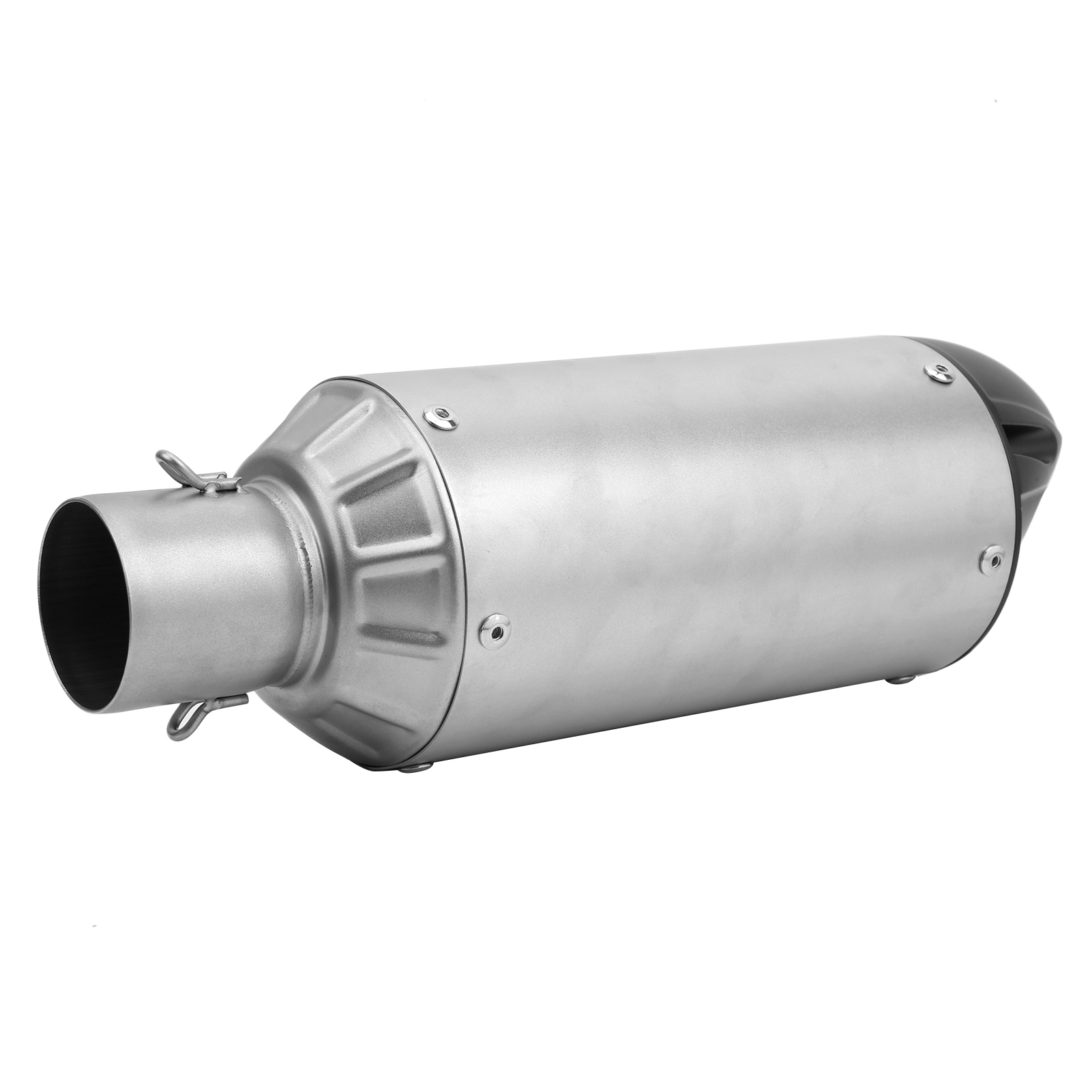 Universelles Edelstahl-auspuffrohr Im Sc-stil, 1,5-2 Zoll Durchmesser, Für Umgebaute Motorräder, Titan-finish, Ersatzteil.