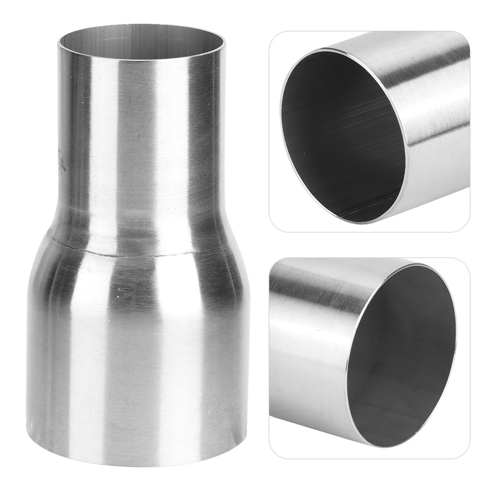 Universeller Edelstahl-auspuffrohrverbinder, Reduzierstück, Modifiziertes Teil 57 Mm / 76 Mm