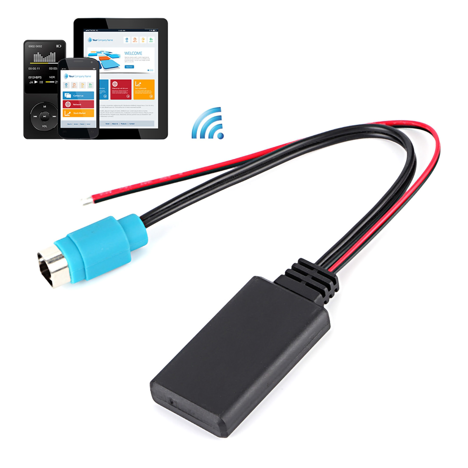 Bluetooth-aux-in-adapter Kce-237b Kabelloses Audiokabel Passend Für Alpine Cde-w203ri Ida X303 X305 X301