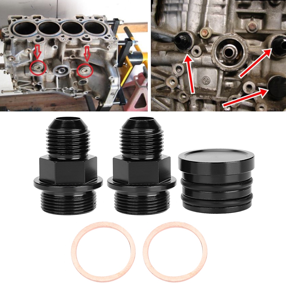 Catch Can M28-10an Entlüftungsdeckel Hinten Mit Anschlüssen, Kompatibel Mit Honda B16 B18c, Motoröl-ablasskit, Aluminium, Performance.