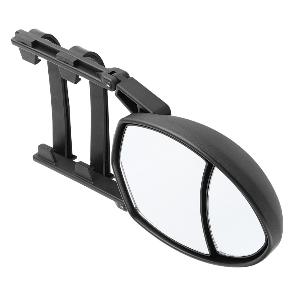 Universelle Doppelansicht-anhängerkupplungsspiegel, Verstellbare Clip-on-rückspiegel, Ovale Seitenspiegel, 7,5 X 5,5 Zoll, Für Pkw Und Lkw