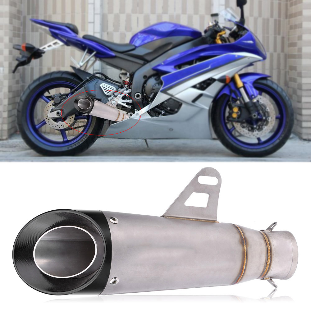 Universeller Motorradschalldämpfer Aus Edelstahl, Titan-auspuffendrohr, Heckauspuff, Endrohr, Motorradteil