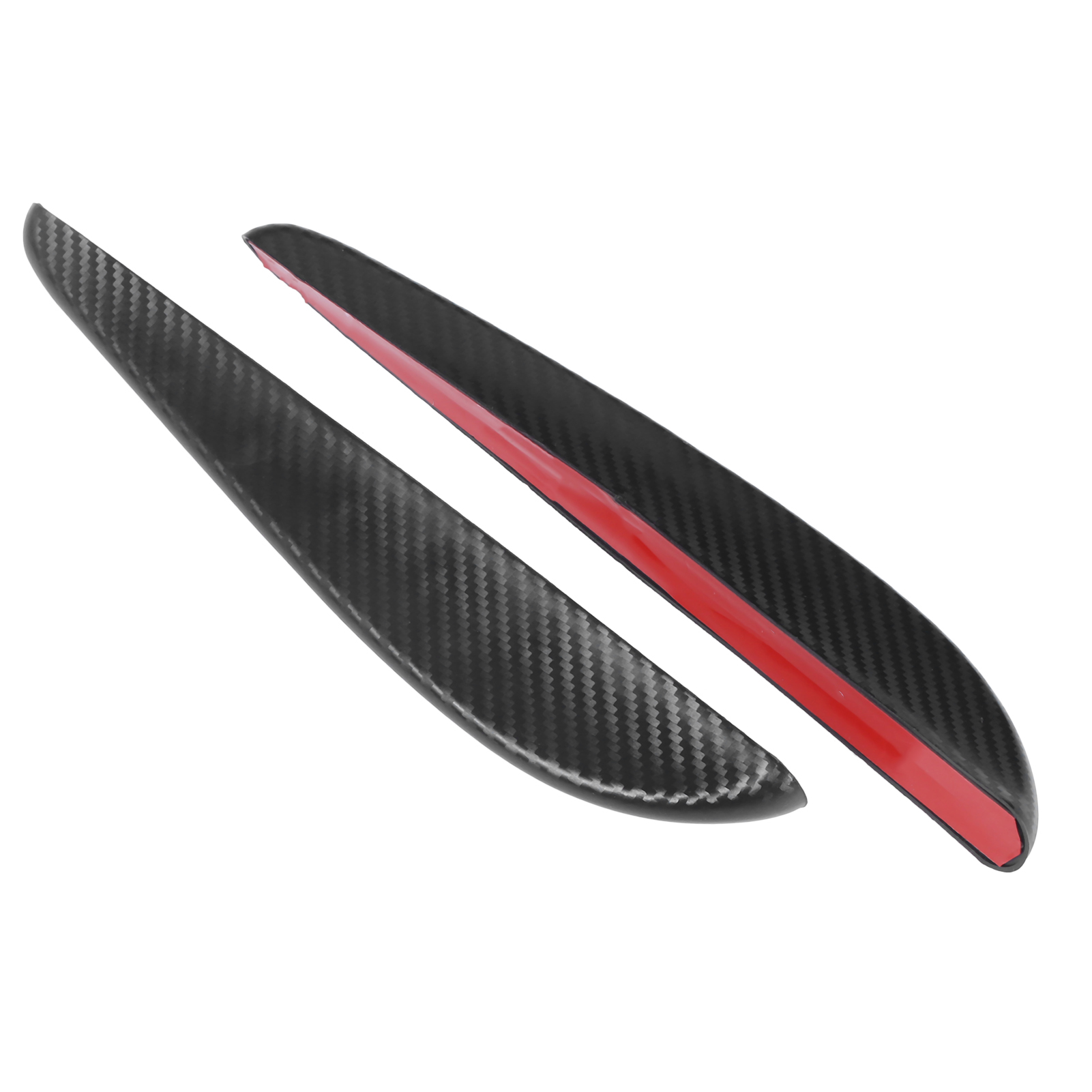 2 Frontstoßstangen-lippenblenden Für Autos, Carbon-optik, Selbstklebend, Dekorativer Autoaufkleber, Spoiler-stil, Außenzierleiste