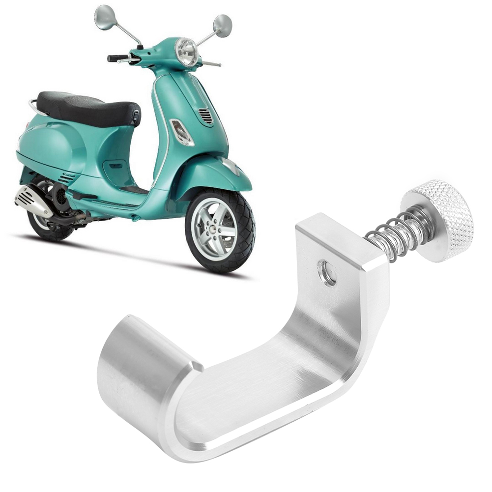 Gepäckträgerhaken Für Motorrad Hinten, Passend Für Vespa Gts 250 300, Silber