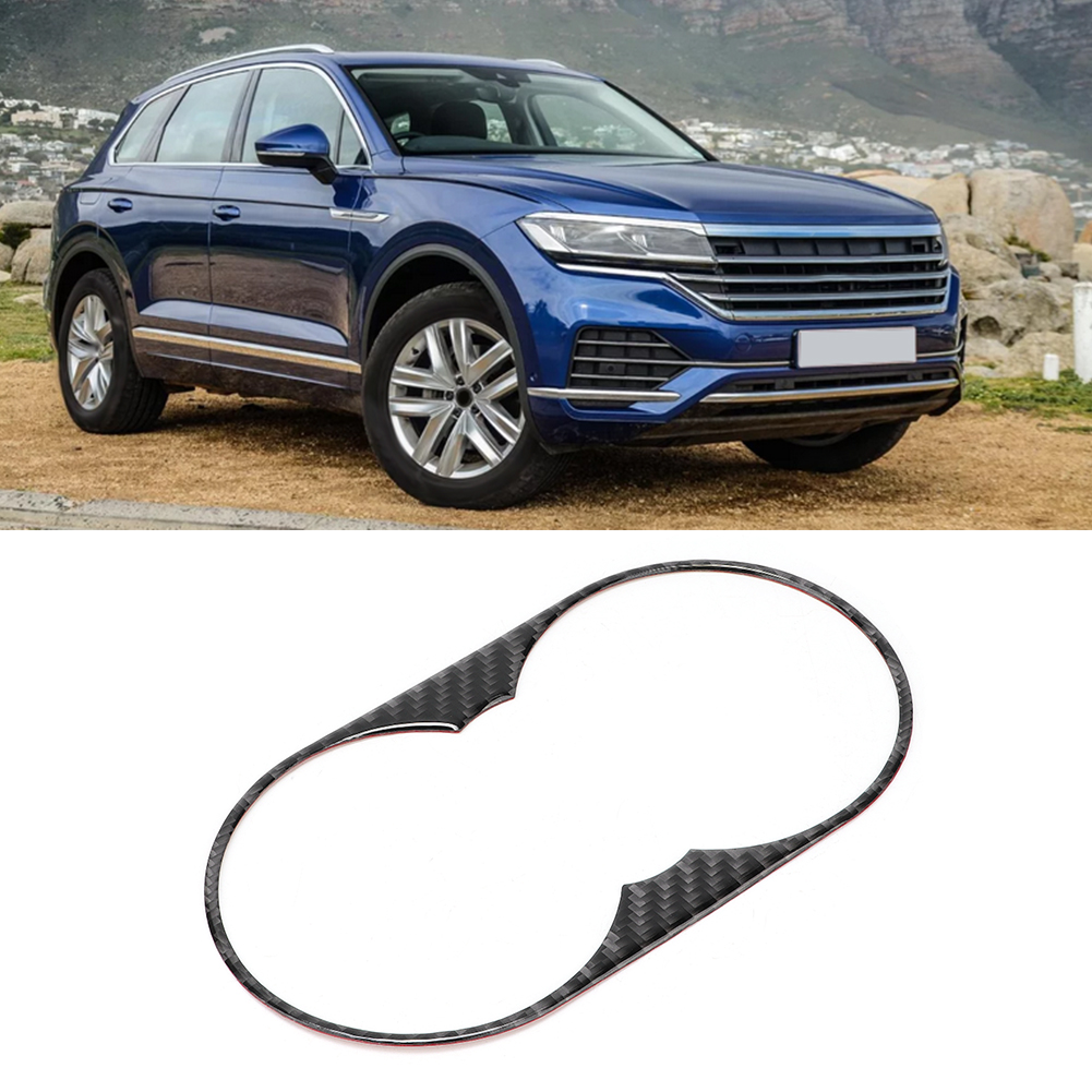 Carbonfaser-einbaurahmen Für Getränkehalter (linkslenker) Passend Für Vw Touareg 2011-2018