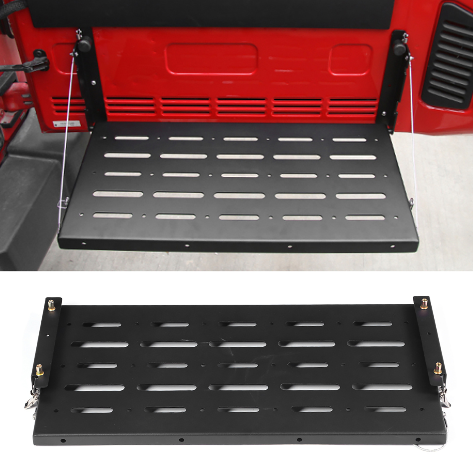 Klappbarer Heckklappentisch/kofferraumablage/halterung Passend Für Jeep Wrangler Jk 2007-2017