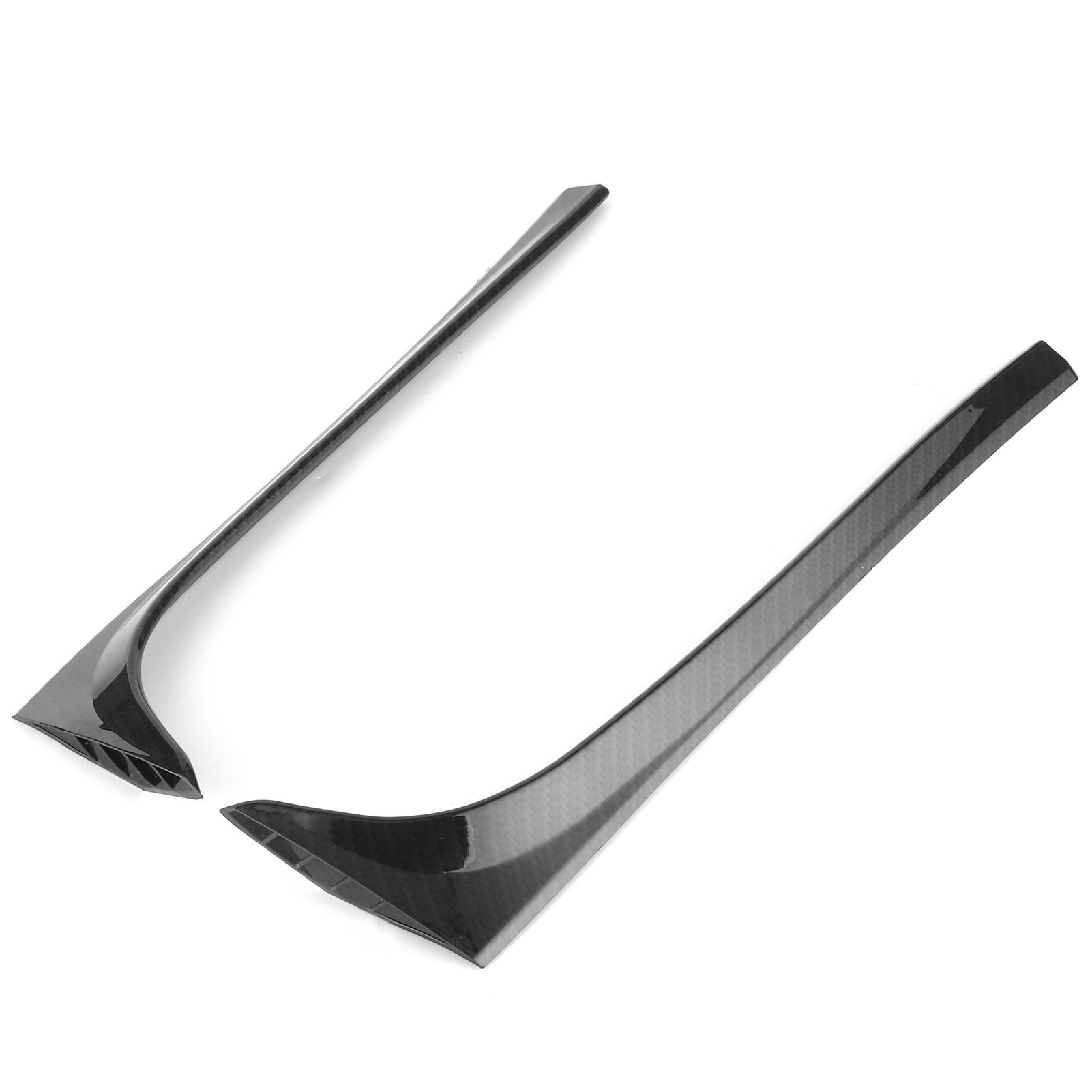 2 Stück Heckscheibenspoiler-seitenflügel-zierleistenabdeckung, Passend Für Mk7 Gtd R 2014–2018, Carbonfaser-optik