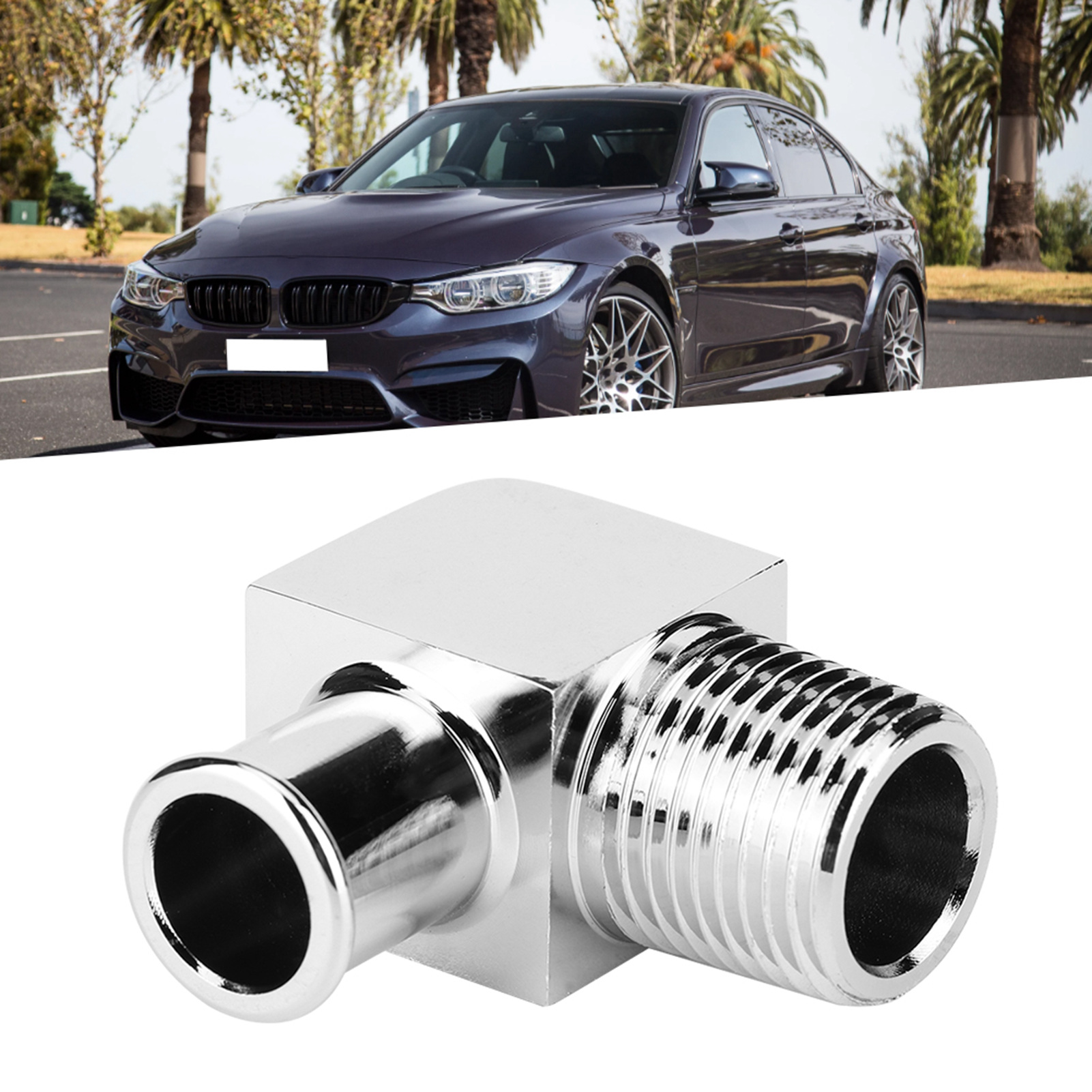 90-grad-winkelverbinder Für Heizungsschlauch Aus Aluminiumlegierung, 1/2 Zoll Npt Auf 5/8 Zoll Schlauchtülle