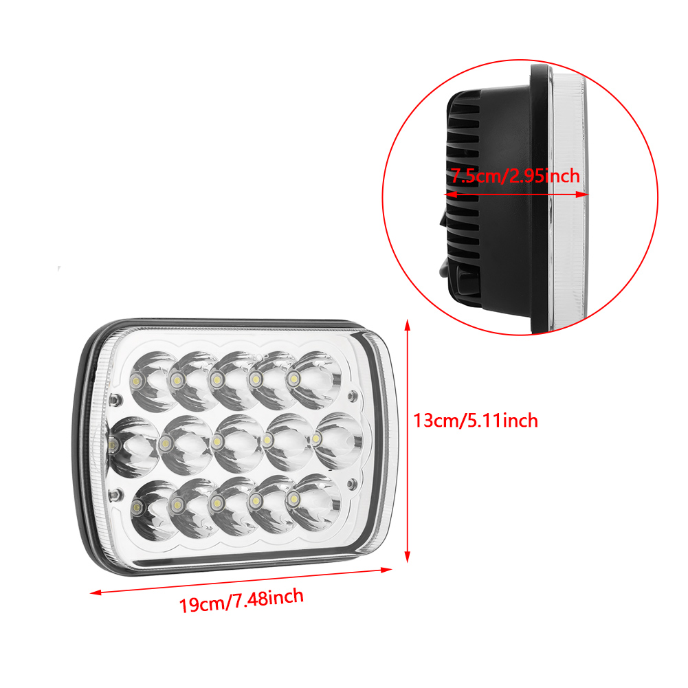 45-w-led-scheinwerfer (7 Zoll), Frontscheinwerfer Für Jeep Wrangler (2007–2015), Fernlicht, 2er-pack, Wasserdicht, Robust