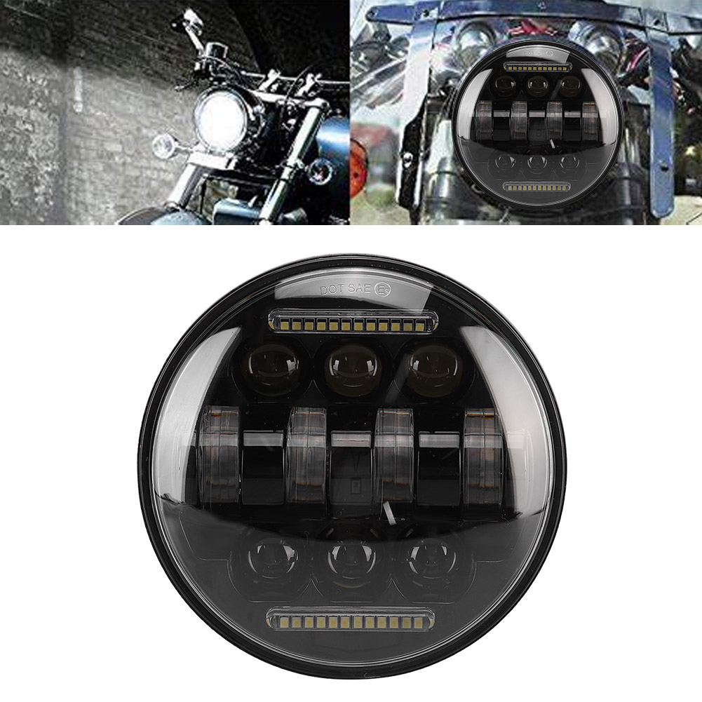 66-w-led-motorradscheinwerfer (5,75 Zoll), Universeller Fernlichtscheinwerfer, Weiß (6000 K)