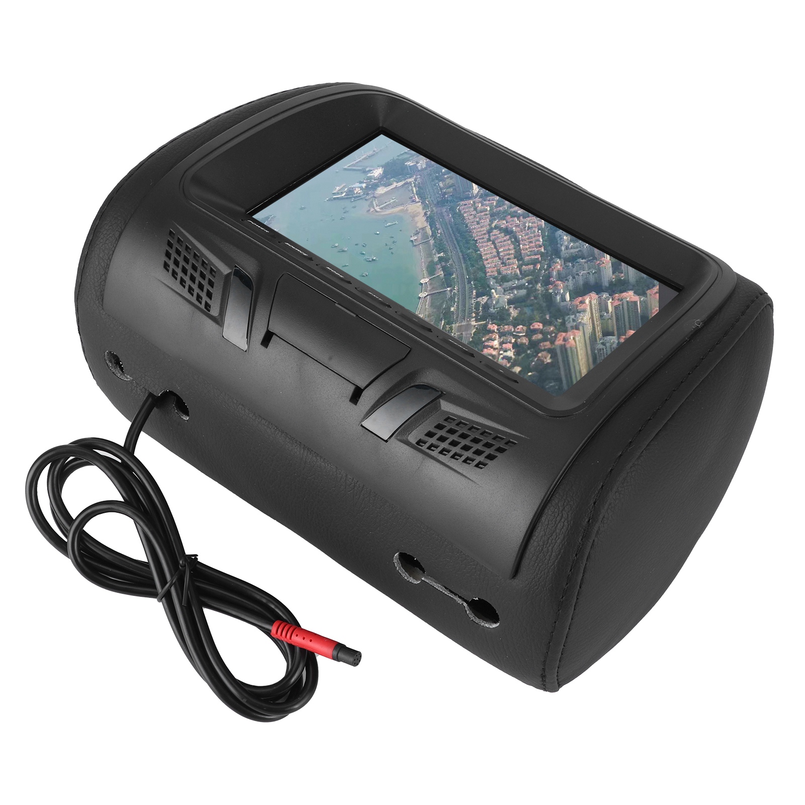 7-zoll-multimedia-mp5-bildschirm Für Autositz-kopfstützen, Rückspiegel-lcd-monitor Mit Usb-anschluss Und Integriertem Verstärker