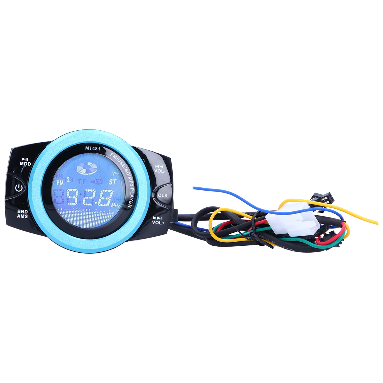 12-v-motorrad-mp3-verstärker Mit Musikplayer, 87,5–108 Mhz Fm-radio, Usb-fernbedienung, Autoradio-set