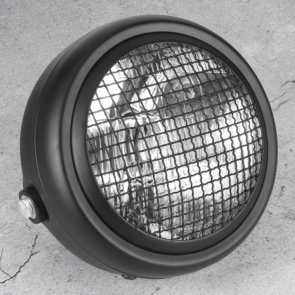 7-zoll-motorradgrill-scheinwerfer (55 W) Im Retro-stil Mit Halogen-scheinwerfer, Hoher Helligkeit Und Transparenter Linse
