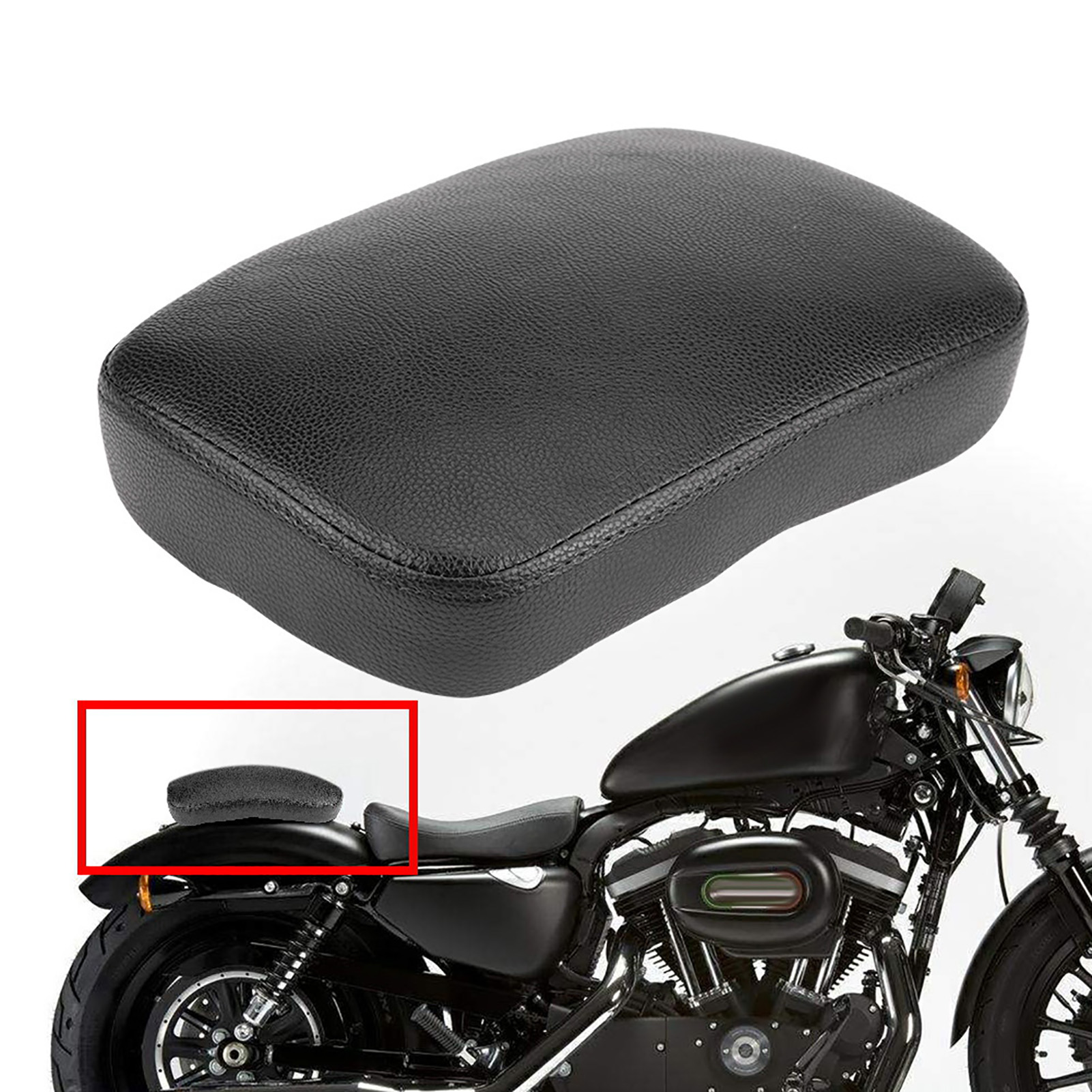 Soziussitz Für Motorräder Hinten Mit Saugnapf, Bobber Chopper Soziuskissen, Universelle Gesäßstütze, Saugnapfbefestigung, Modell Nr. 6