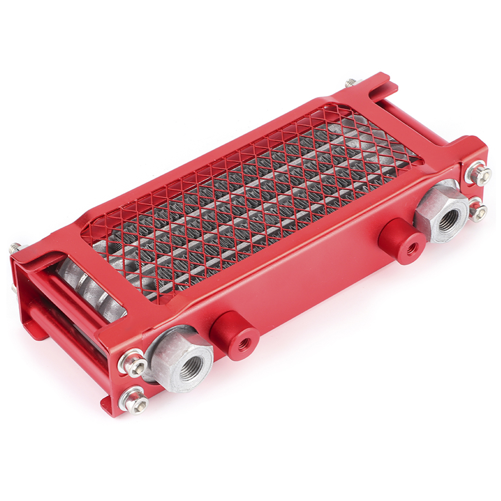 Motorrad-ölkühler, Rotes Kühlsystem Für 100-250 Cm³ Geländefahrzeuge, 85 X 200 X 45 Mm