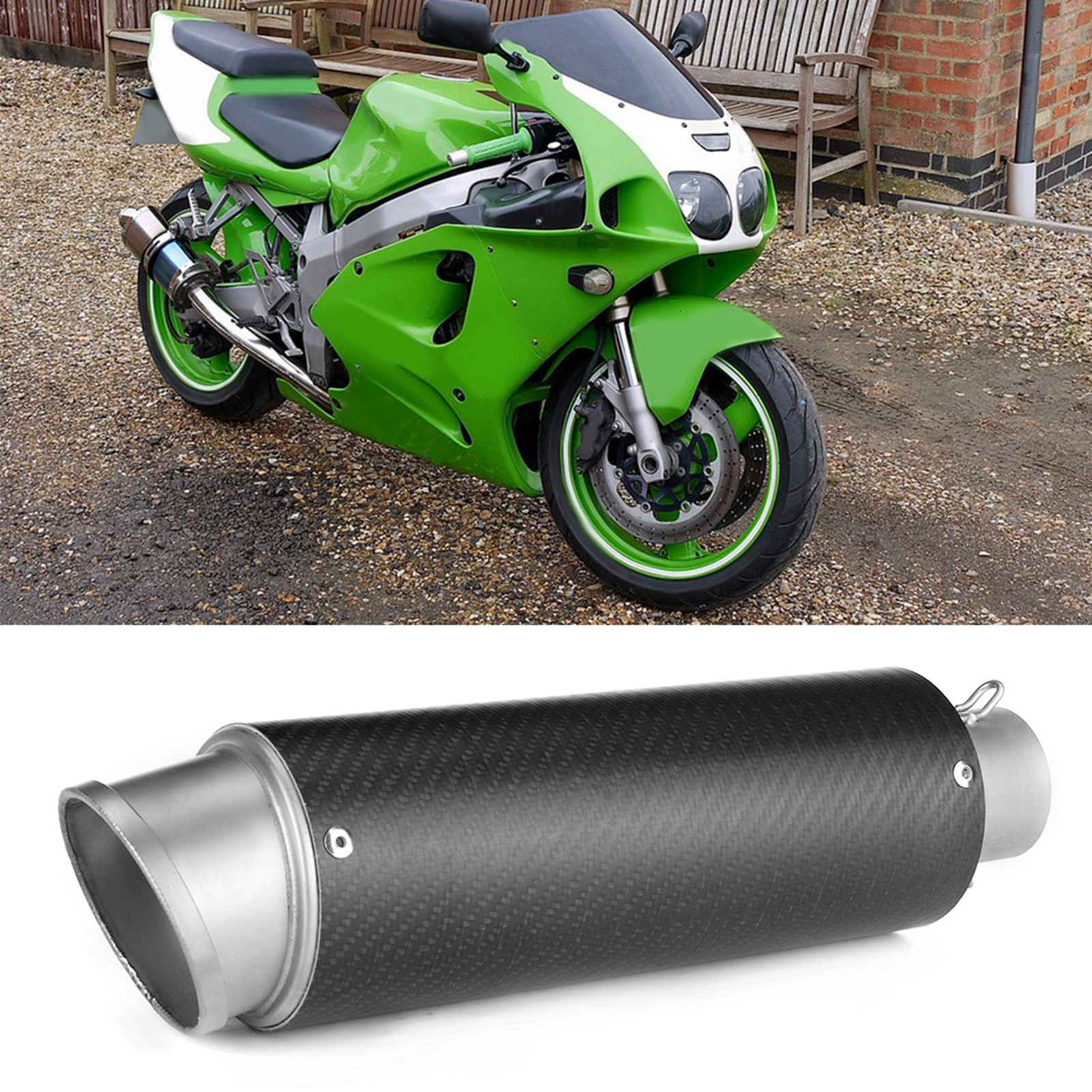 51-mm-auspuffrohr, Matt, Für Honda/yamaha/kawasaki/suzuki