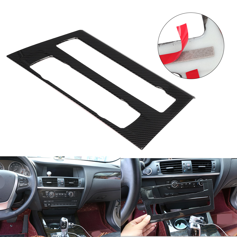 Dekorativer Lüftungsrahmen Aus Kohlefaser Für Die Klimaanlage, Kompatibel Mit Bmw X3 2011-2017, Elegante Innenausstattung, Abschlusskit.