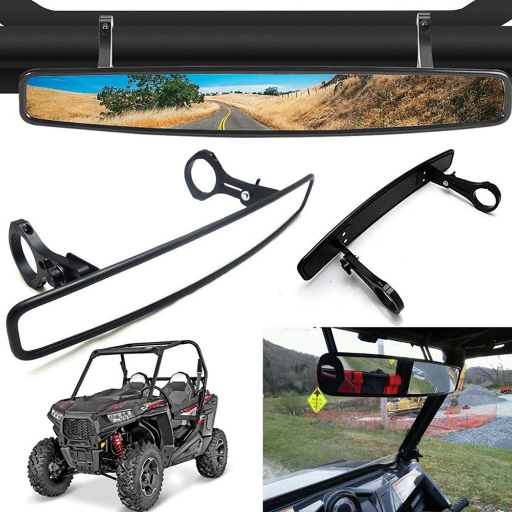 Hochwertige Universalspiegel Für Atvs Und Utvs, Getöntes Glas, Lenkerhalterung, 2-teiliges Set