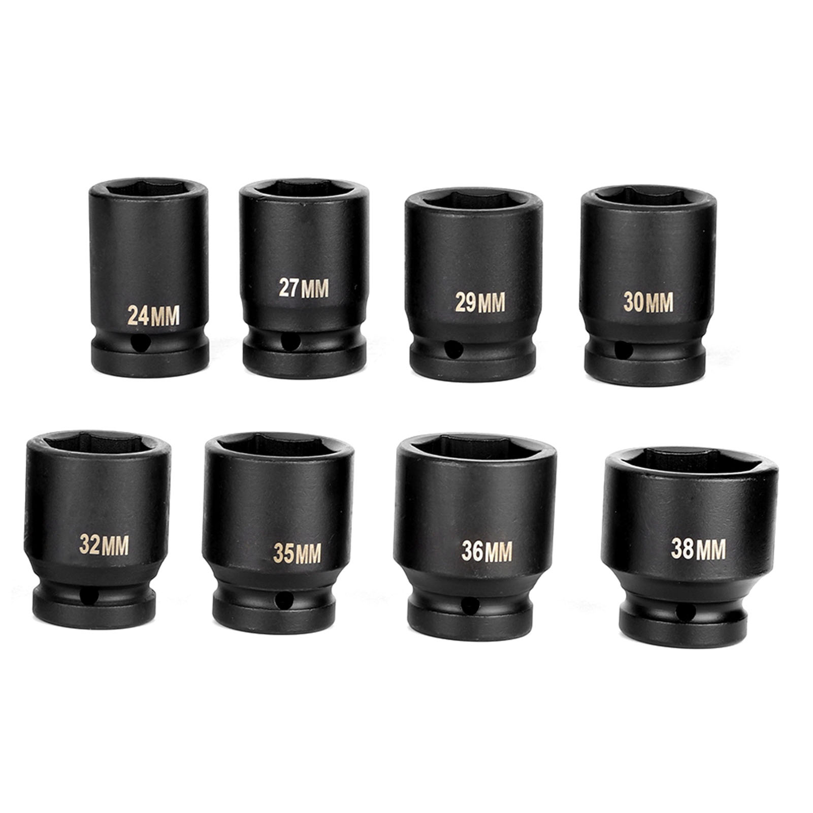 8-teiliges 3/4-zoll-antriebs-tiefschlag-sechskant-adapter-steckschlüssel-set, Reparaturwerkzeug, Hohe Härte