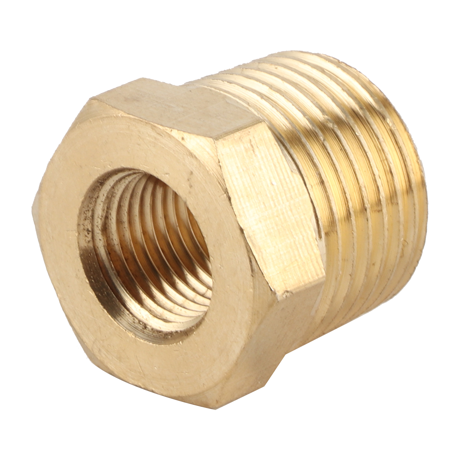 Npt-reduzierstück Aus Messing, 3/8"-außengewinde Auf 1/8"-innengewindedüse, Für Wasser, Kraftstoff, Gas, Öl, Sanitärinstallationen Und Rohrleitungen.