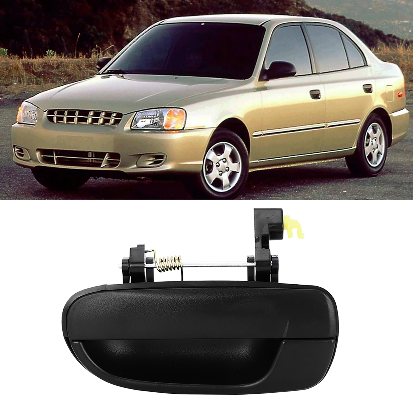 Türgriff Hinten Links Außen (fahrerseite) Für Hyundai Accent, Teilenummer 83650-25000, Kompatibel Mit Der Fahrerseite