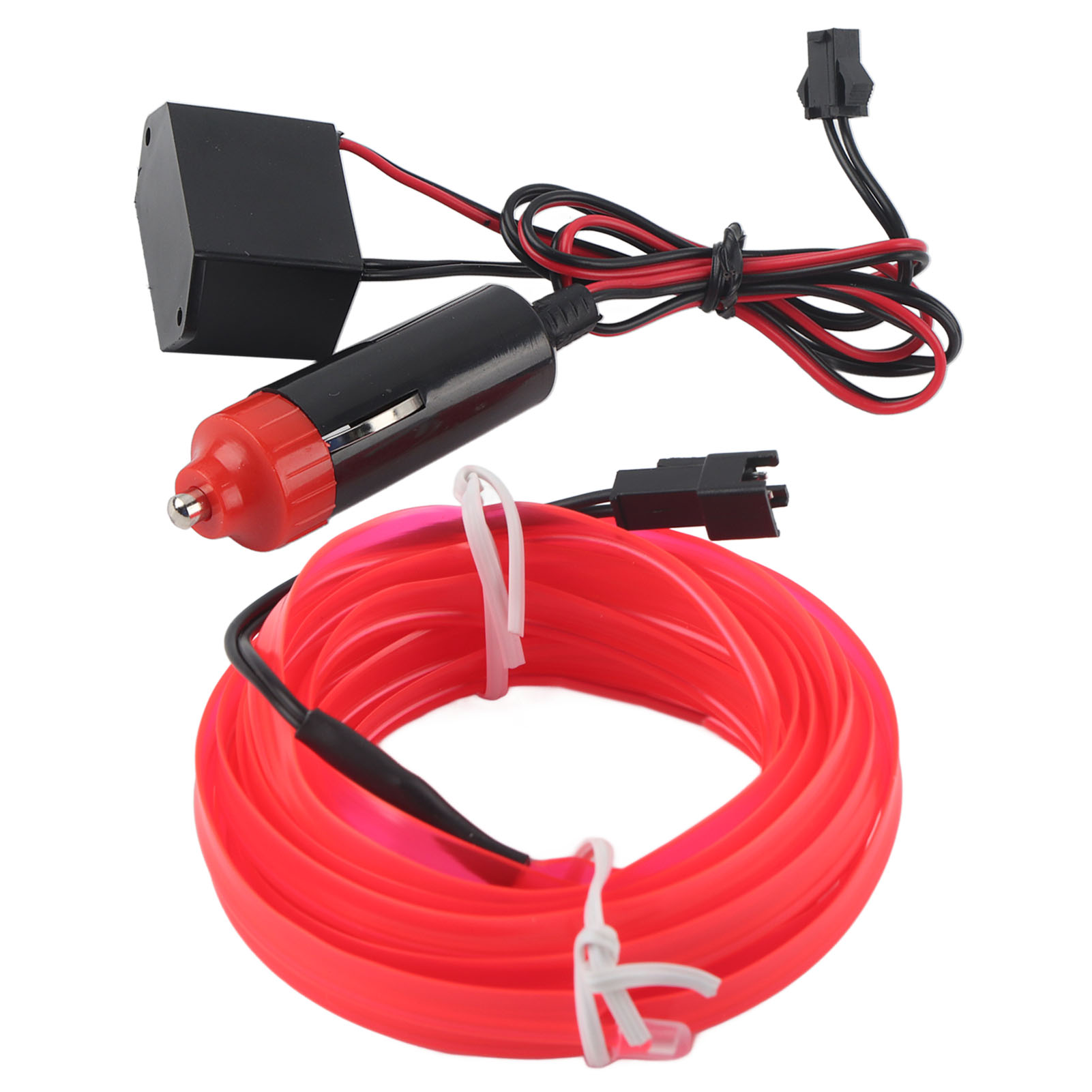 Dekorativer Led-lichtstreifen Für Den Innenraum, 4 Meter, Led-el-kaltlicht, Umbauteile, Rosa