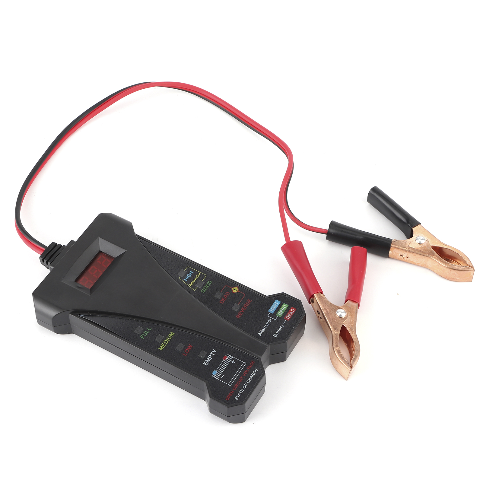 12v Digitaler Batterietester, Ladesystemanalysator, Spannungs- Und Generatorausgangstest Mit Lcd-anzeige
