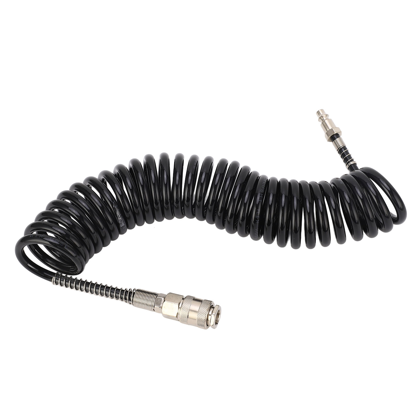 Spiralförmiger Luftschlauch Mit Rückstoßfunktion, Druckbeständig, Langlebig, Flexibel Und Leicht, Für Auto Und Motorrad, 6 Meter.