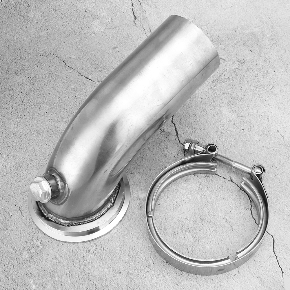 Edelstahl-turbo-auspuffkrümmer 90 Grad Für Hy35 Hx He351 Mit V-band-flanschschelle