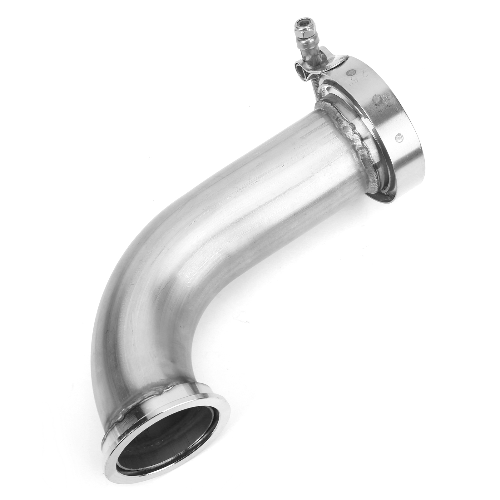 V-band-kragenflansch, 90°-winkel Mit Flansch, Edelstahl-rohrverschraubung, Ø Innen 63,5 Mm / Außen 81 Mm, Turbo-auslassadapter, Ersatzteil.