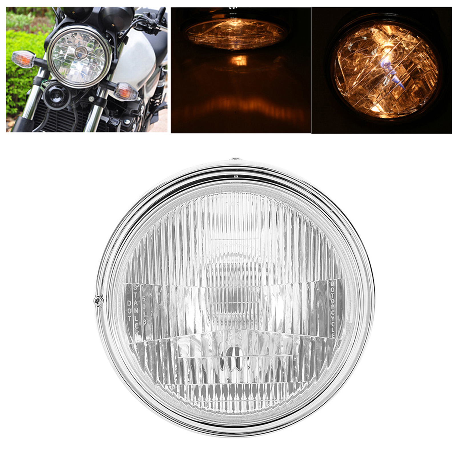7‑7/8 Zoll 35w Heller Motorradscheinwerfer Passend Für Cb400 Cb500 Cb1300