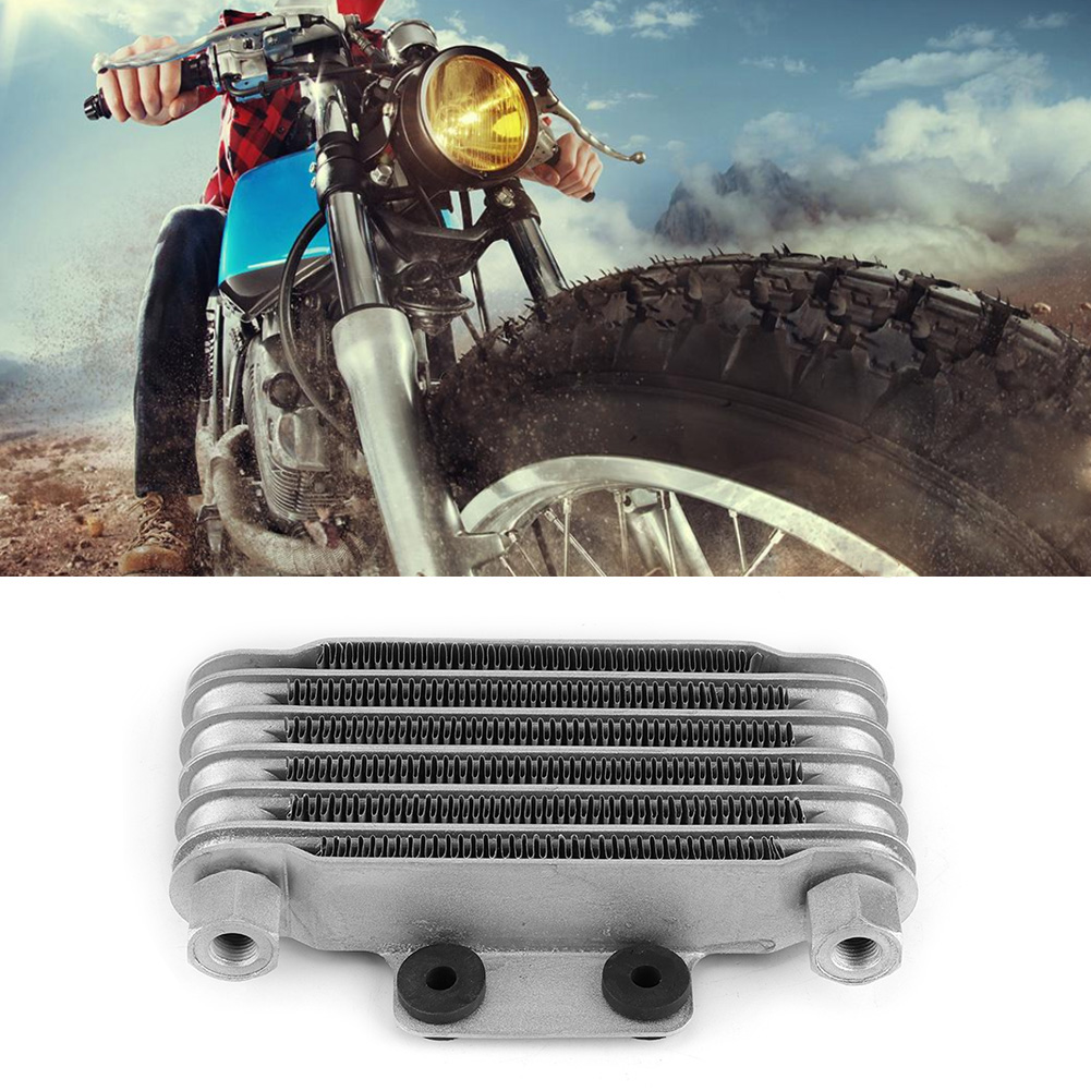 Universal-motorradölkühler Mit 6 Reihen, Passend Für 125-250 Cm³