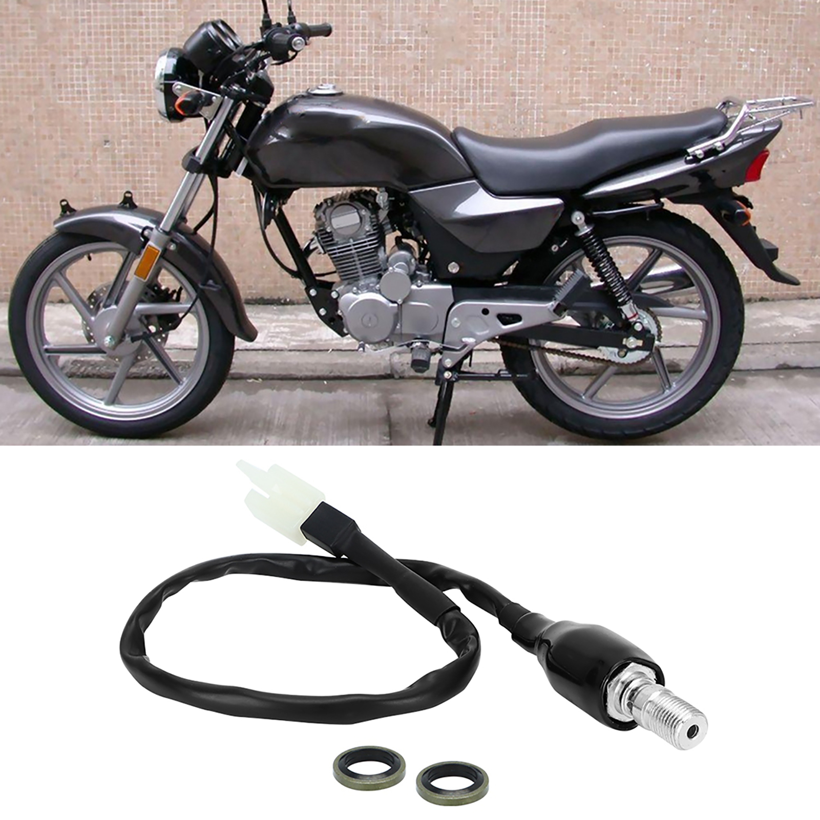 M10x1.0 Flexibler Motorrad-ölschlauch Universal Verstärkter Hydraulikpumpen-rücklichtschalter (01)