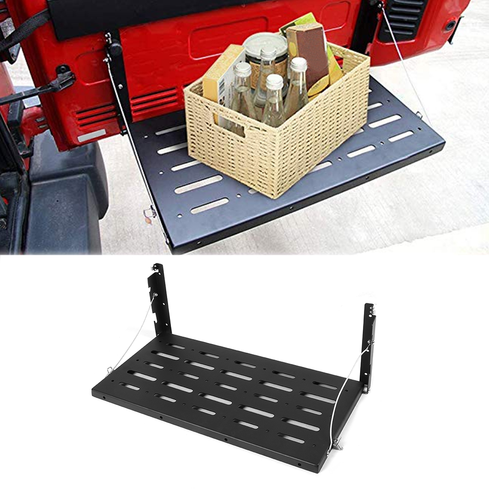 Klappbare, Multifunktionale Heckablage Mit Stauraum Für Jeep Wrangler Tj 1996-2006, Robustes Gepäckträgersystem