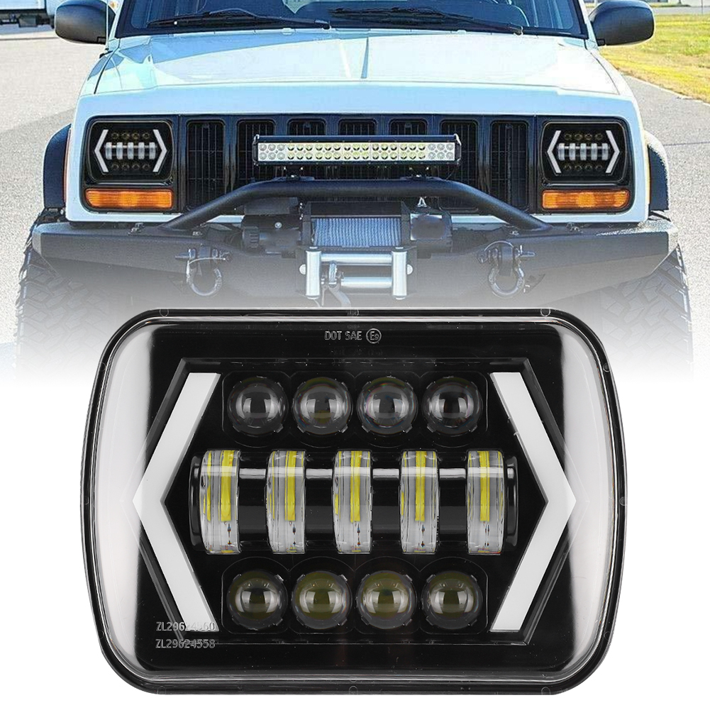210w 6000k 21000lm H4 Led-scheinwerfer Ip67 Passend Für Jeep Cherokee Xj 12-24v