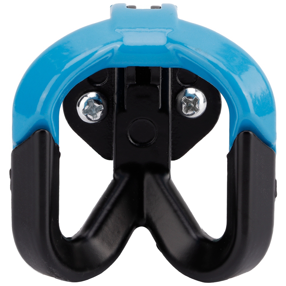 Motorradgepäckträger, Blauer Aluminiumhaken, Lenkerbefestigung, Robustes Gepäckzubehör, Gepäckträgerklemme