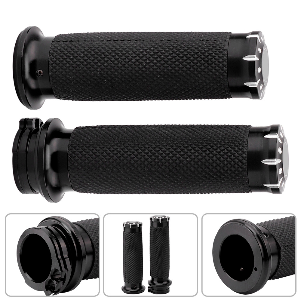 25 Mm Motorrad-lenkergriffe – Paar Rutschfeste Lenkergriffe, Universelle Ergonomische Griffe, Kompatibel Mit 7/8-zoll-lenkern, Fahrkomfort.