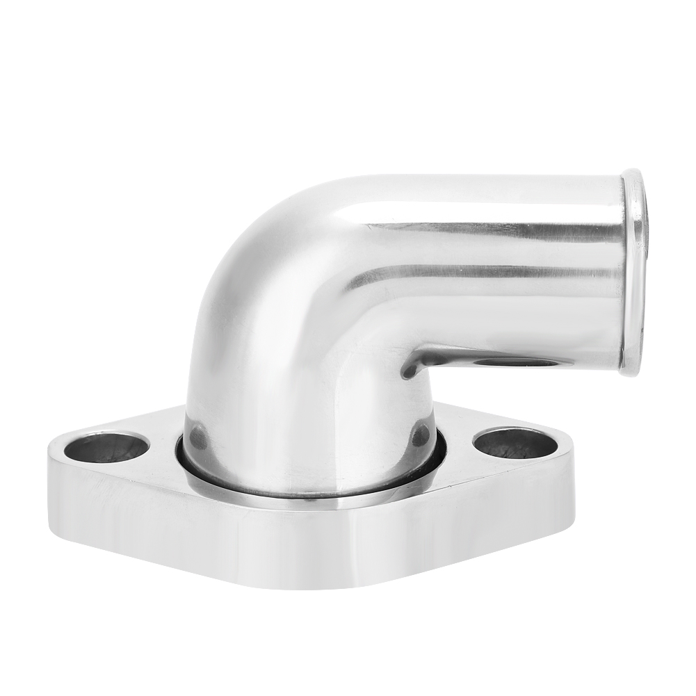 90°-drehanschluss Aus Poliertem Metall Für Chevy Sb Bb 327 350 454 396 – Drehbarer Auslass