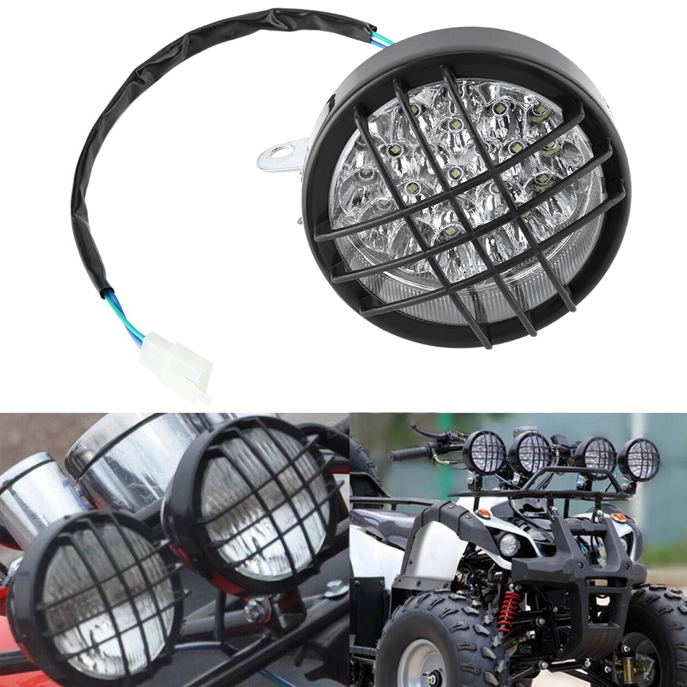 Offroad-motorrad-led-scheinwerfer Aus Aluminiumlegierung Für Quads Und Go-karts (70 Cm³, 110 Cm³, 125 Cm³, 200 Cm³), Hochleistungsfähiger, Wasserdichter Frontscheinwerfer
