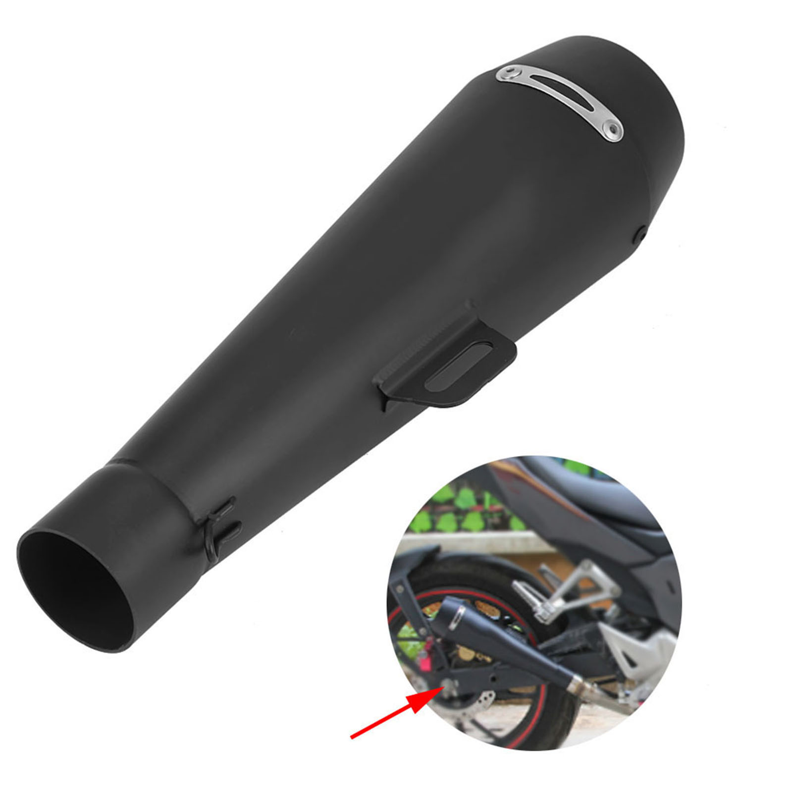 Universeller 51-mm-auspuffschalldämpfer Für Cbr1000 R6 Motorrad, Stahl-expansionskammer, Kompatibles Auslassrohr, Leistungsersatzteil.