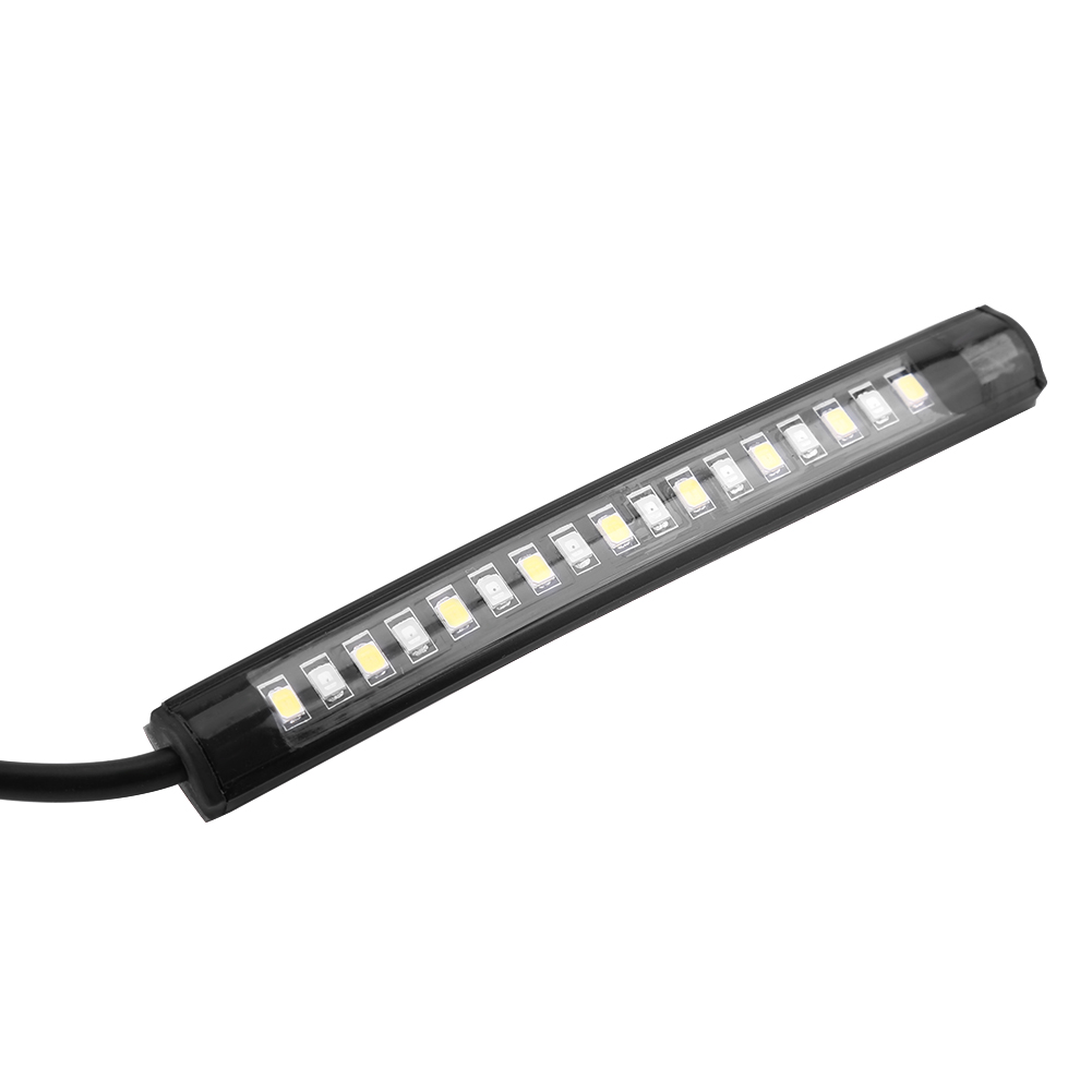 Flexible Smd 17 Led-leuchten Für Motorrad Und Auto, Blinkender Stoppstreifen, Universelles Rücklicht, Paar Mit 2 Leuchten, Blinksignal.